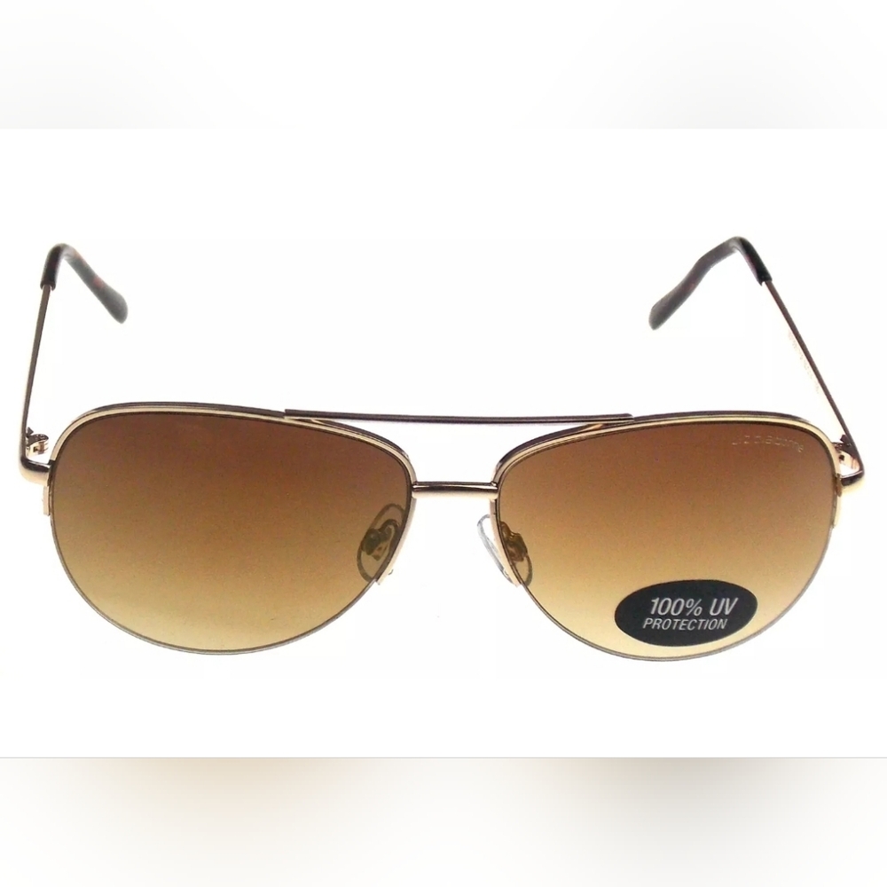 Liz Claiborne Sunglasses Gold Metal Aviator Designer